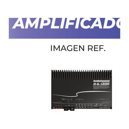 AUDIOCONTROL D CON DSP AMPLIFICADOR C/ DSP DE 6 CANALES 6 X 125 VATIOS @ 4 OHMIOS / 6 X 200 VATIOS @ 2 OHMIOS · imagen 1
